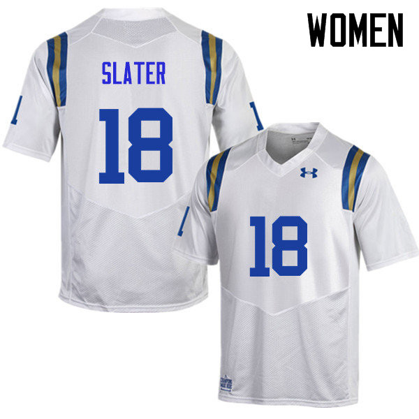 Women #18 Matthew Slater UCLA Bruins Under Armour College Football Jerseys Sale-White - Click Image to Close